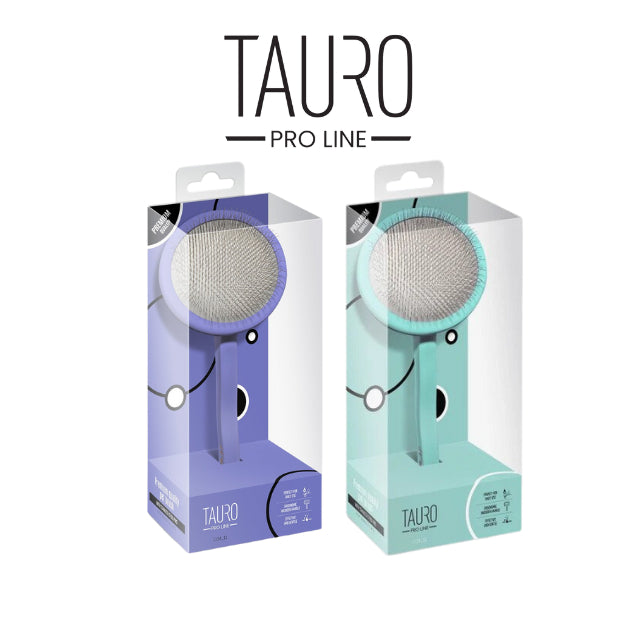 Tauro Pro Line Round Pin Brush – Mint, 11mm Pins, Air-Cushion