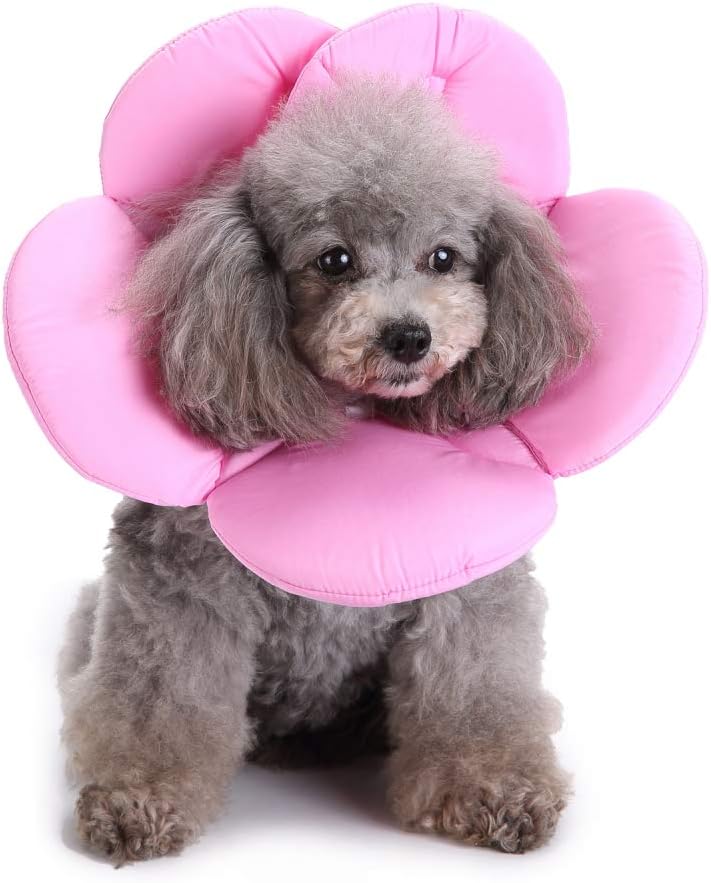 Pets.Love.Earth Soft E-Collar - Flower Pink