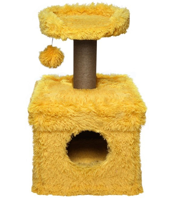 Scratch it Premium Cat Scratching Tree Ponchic Fabric 39X39X72cm