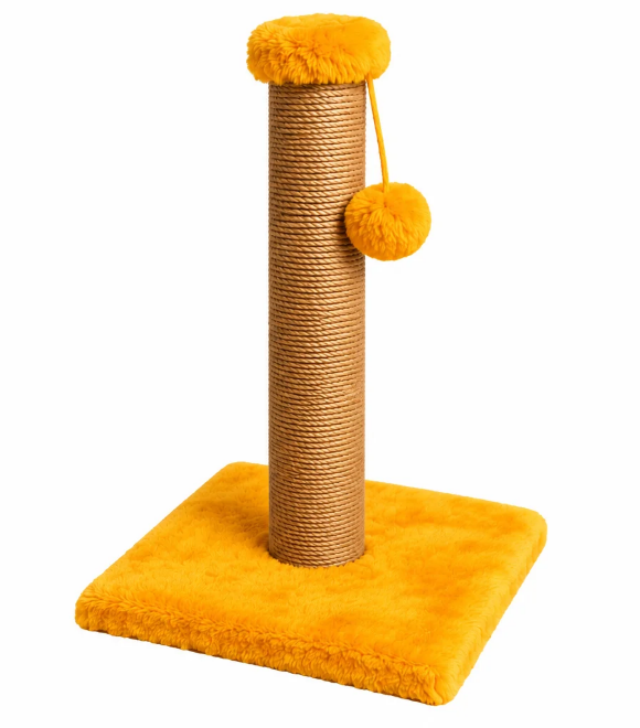Scratch it Premium Cat Scratcher Post Long Hair Plush 39X39X80cm