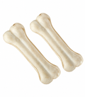 Pet Interest OTG Rawhide White Pressed Bones 7 inch (2Pcs)