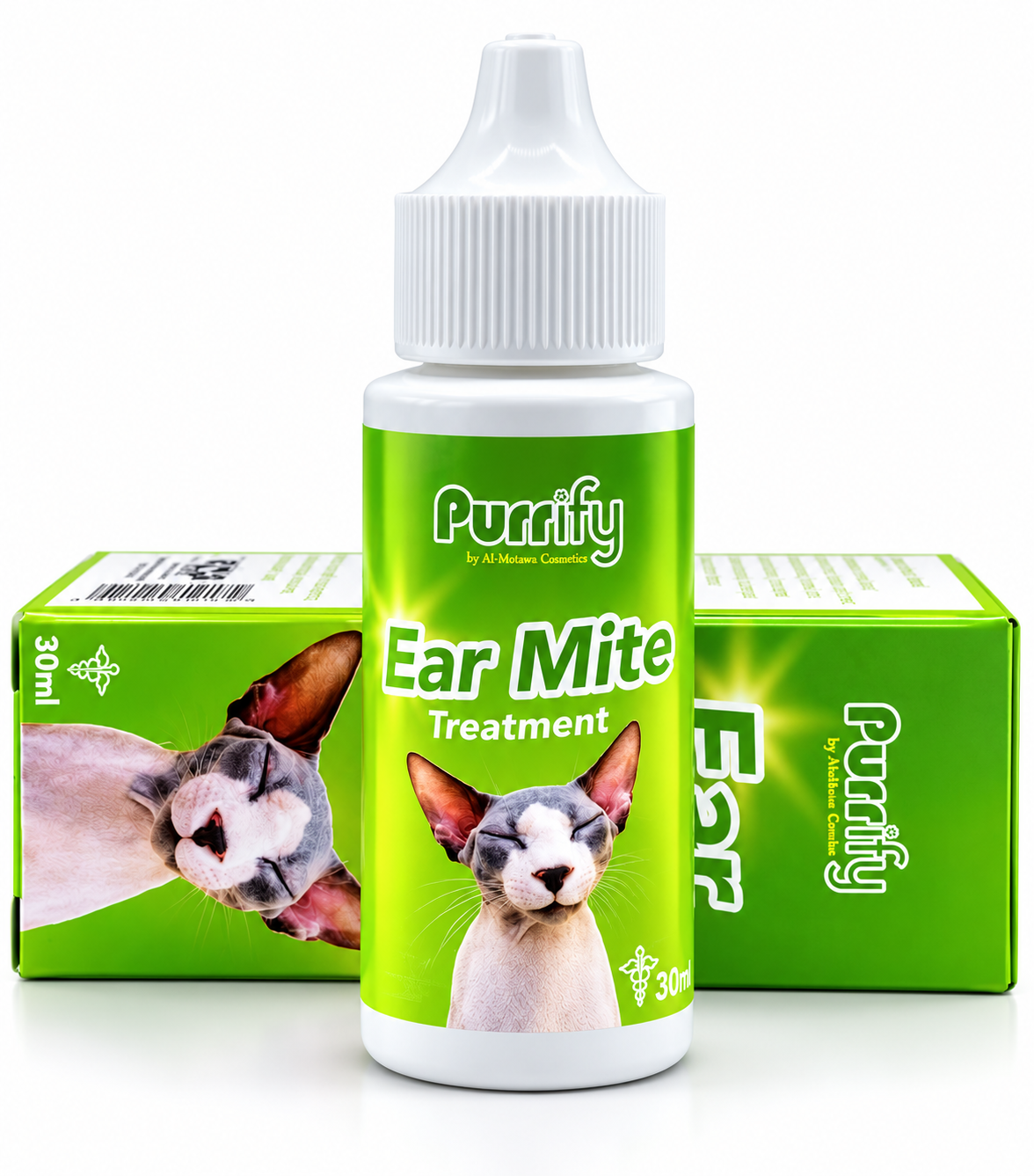 Purrify Ear Mite Oil for Cat, Dog & Small Dogs 30ml