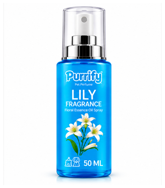 Purrify Floral Essence Oil Spray – Lily Fragrance 50ml