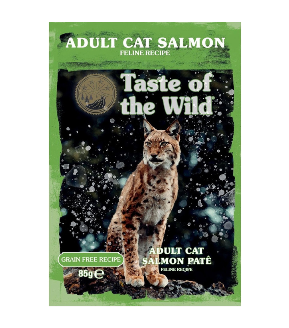 Taste of the Wild Grain Free Adult Cat Pate Salmon Pouch 85g
