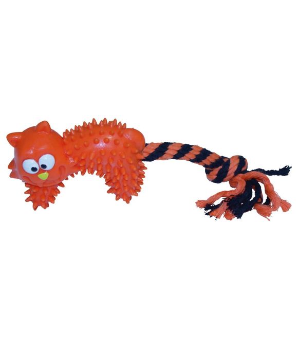 Croci Fright Halloween Scary Cat Rope Toy 25cm