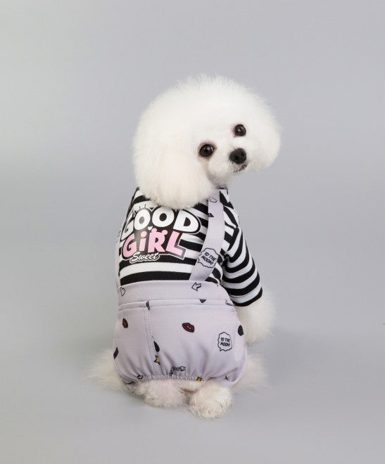 Pets.Love.Earth Good Girl Pajama With Strap Grey