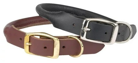 Casual Canine Rolled Leather Dog Collar, 10 to 12-Inch, Brown