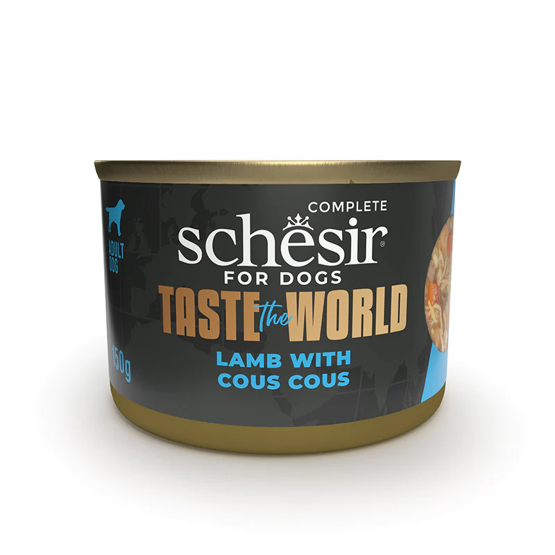 Schesir Taste the World Dog Can – Lamb with Cous Cous in Broth 150g