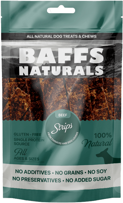 Baffs Naturals Beef Strips 100g