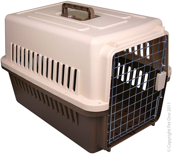 Pets.Love.Earth Flight transport box/carrier for Dogs & Cats Brown FC-1005 L92XW66XH52Cm