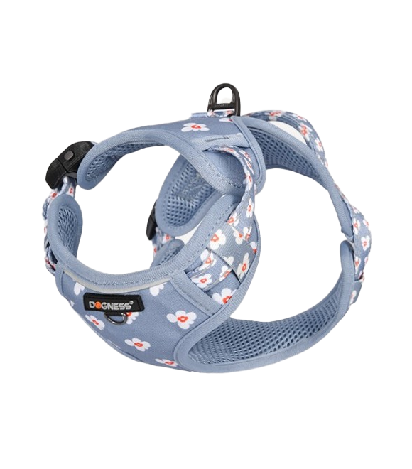 Dogness Floral Printed Harnes