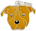 My Family Friends ID Tag - Red American Staffordshire