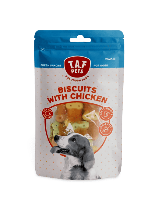 TAF Pets Fresh Dog Treats Biscuits With Chicken 75g