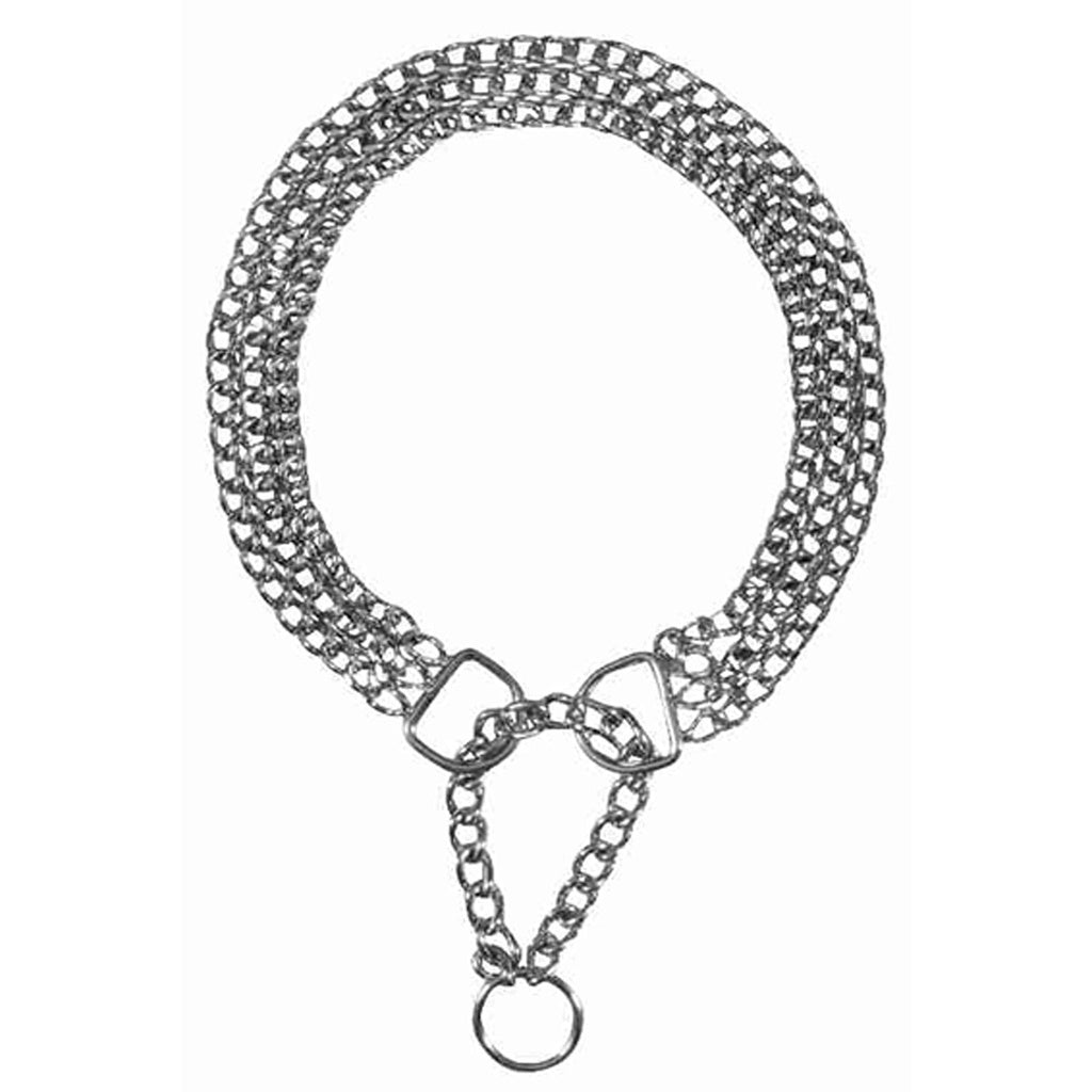 Trixie Semi-choke chain, double row, chromed, 60 cm/2.5 mm