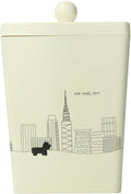 Pet Studio City Dog Melam Treat Canister White