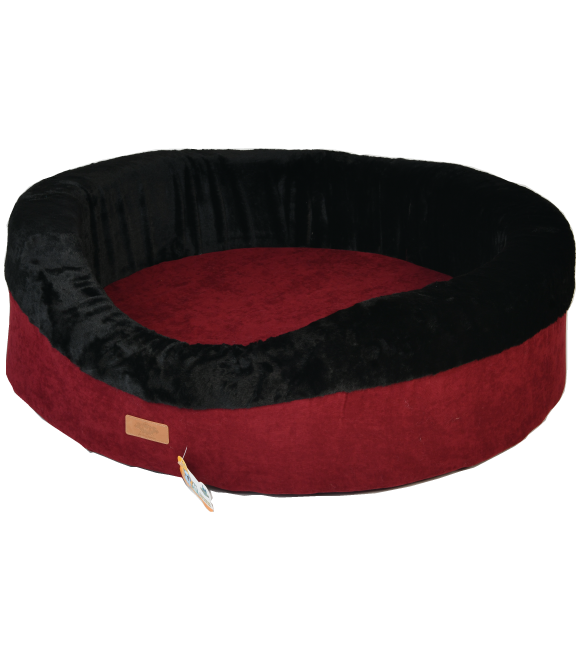 Pets.Love.Earth Donut Series Large Burgundy-Anthracite Grey