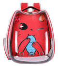 Pets.Love.Earth Pet backpack  Transparent and Red