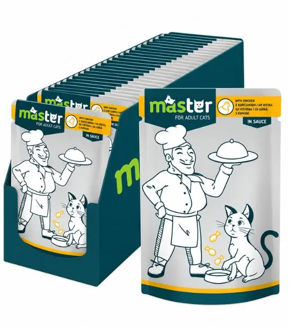 Pet Interest Master Cat Pouch Chicken Meat in Sauce 80g