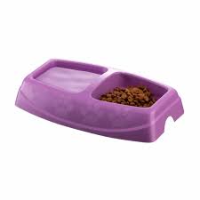 Pets.Love.Earth Twin Feeding Bowl  Small