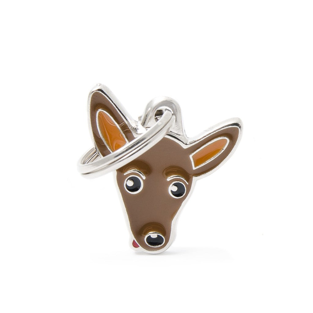 My Family Friends ID Tag - Brown Pinscher