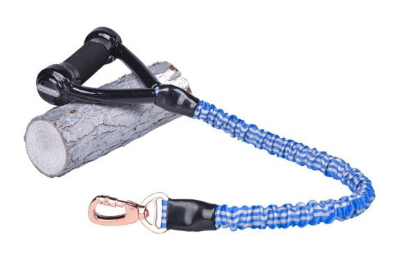 Dogness Anti Shock Elastick Leash Blue
