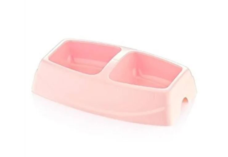 Pets.Love.Earth Twin Feeding Bowl Large