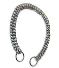 Trixie Choke chain triple row, strain relief, chrome, 45 cm/2.5 mm