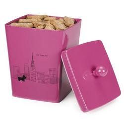 Pet Studio Treat Canister Rose