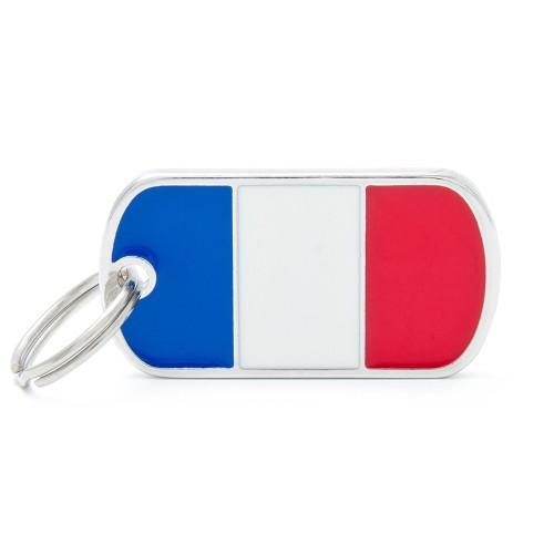 My Family ID Tag - France Flag