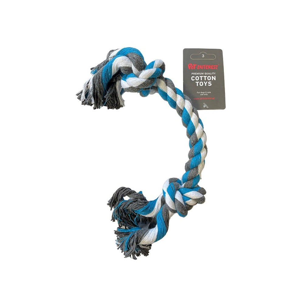 Pet Interest Rope Cotton Toy 2 knots 28mmX33cm 200gr