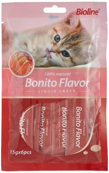 Bioline Bonito Flavor Liquid Snack for Cats