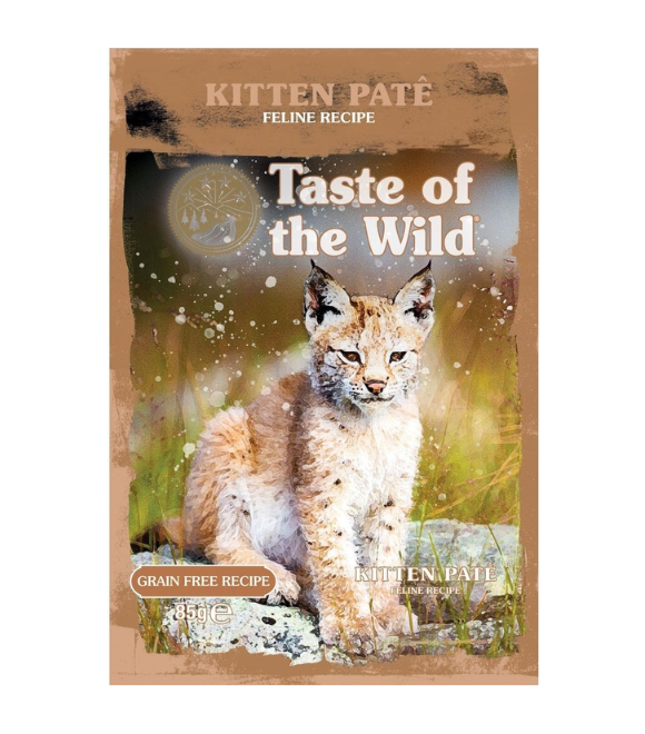 Taste of the Wild Grain-Free Kitten Pâté with Chicken Pouch 85g