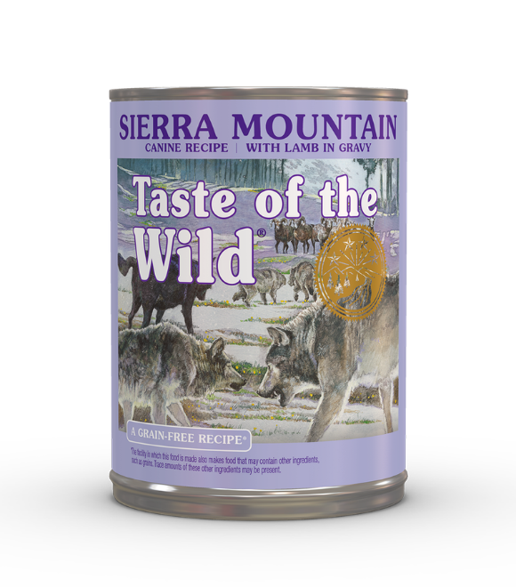 Taste of the Wild Sierra Mountain Canine with Lamb in Gravy