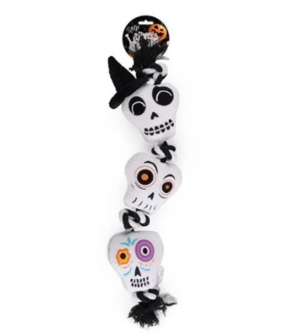 All For Paws Halloween Naughty or Trick Skeleton Dog Toy